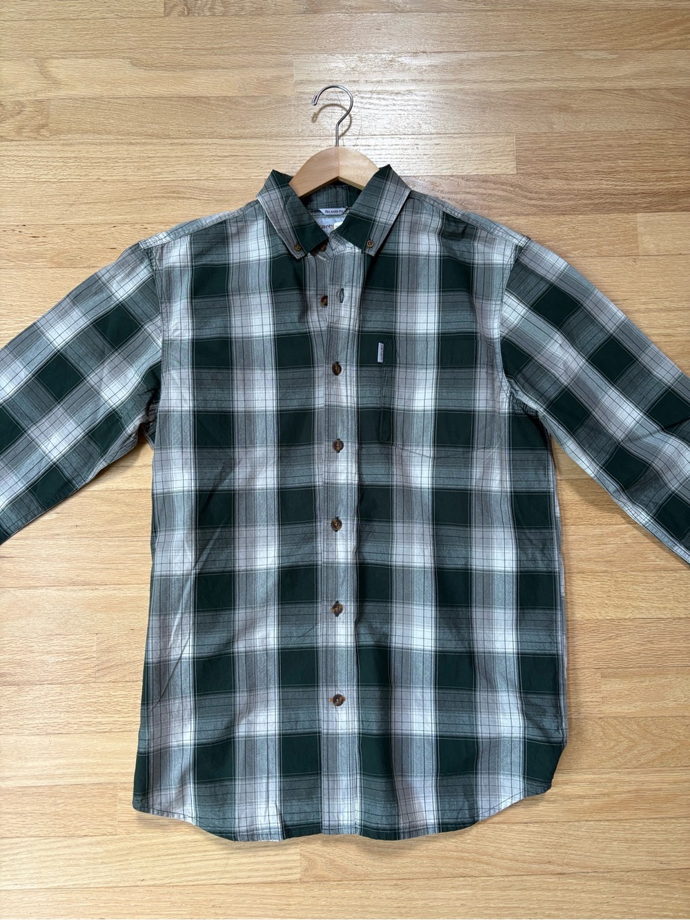Carhartt Plaid Button-Down Relaxed Fit Shirt Size Medium NEW WITH TAGS